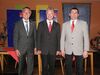 Landrat Günter Kern freut sich mit MdL Frank Puchtler und Jörg Denninghoff über die einstimmige Unterstützung.